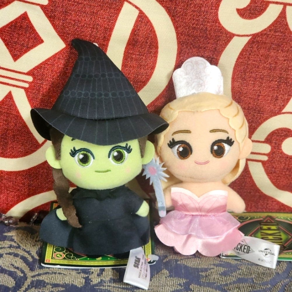 The Wicked Movie Elphaba Glinda Mini Plush Taito Sega Round One Round1 Miniso